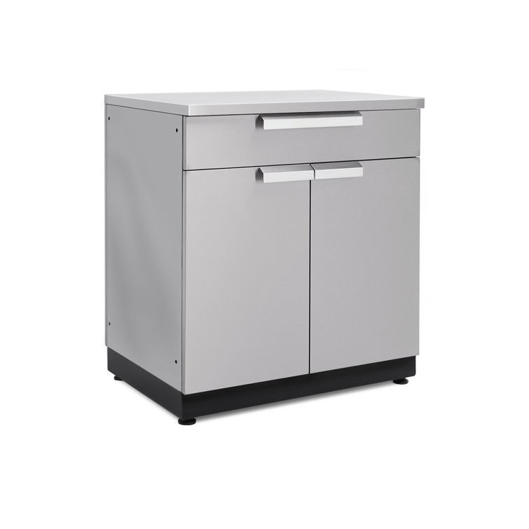 Stainless Steel 32-Inch Outdoor Bar Cabinet with Drawer