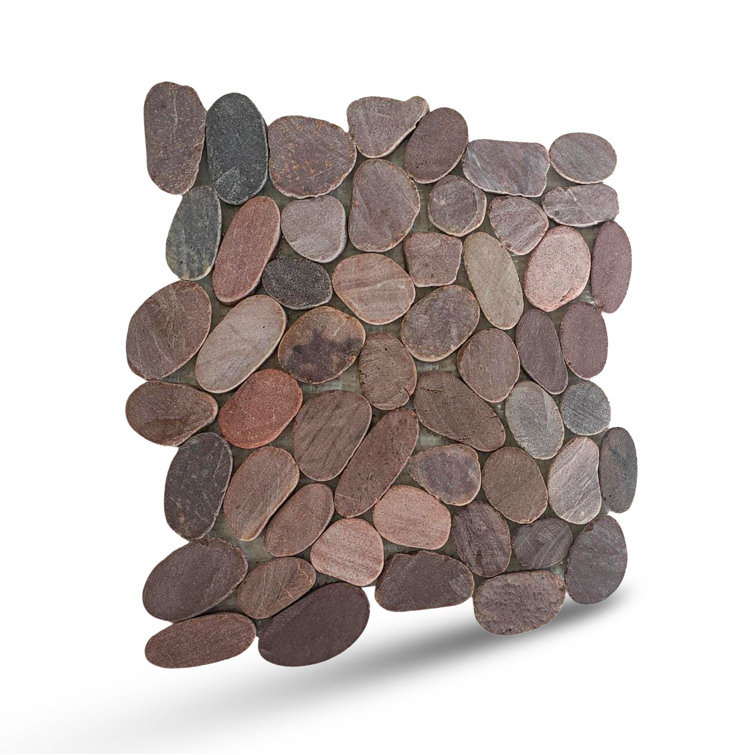 Choco Natural Stone Pebble Mosaic Tile for Indoor and Outdoor
