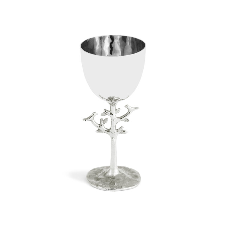 Handcrafted Silver Tree of Life Kiddush Cup