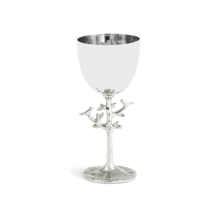 Handcrafted Silver Tree of Life Kiddush Cup
