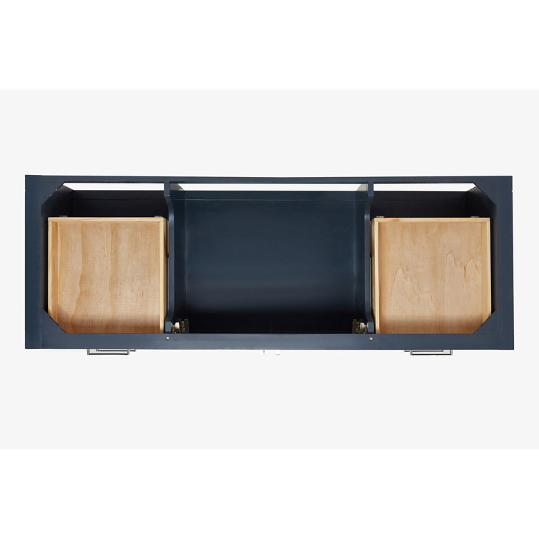 Midnight Blue 60" Single Sink Vanity with Quartz Top