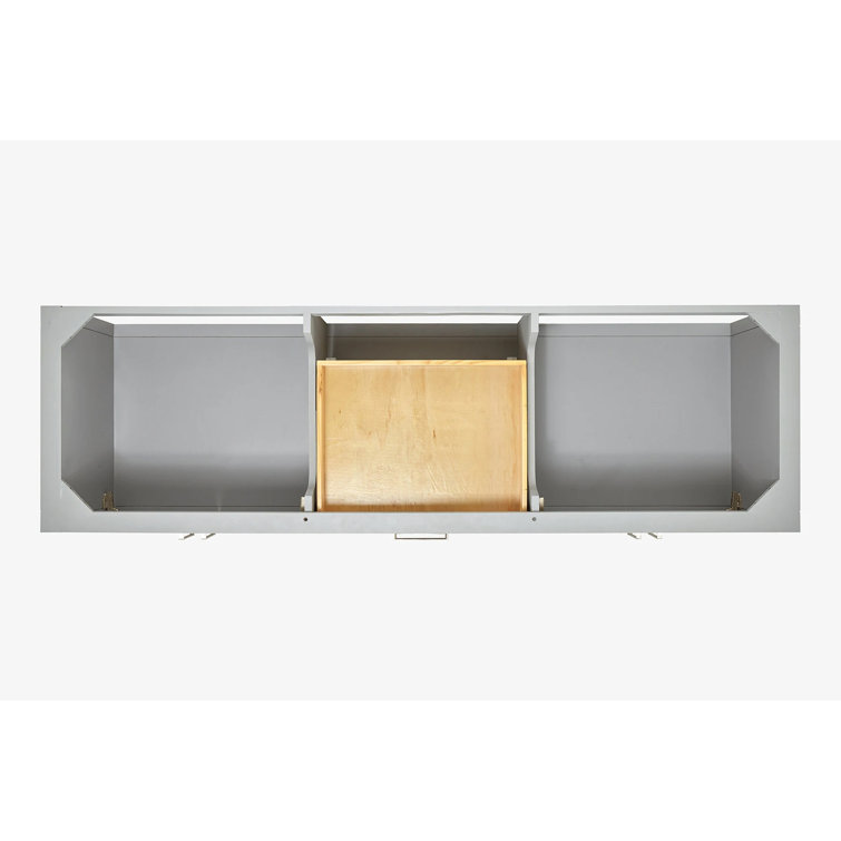 Magnolia 72" Gray Solid Wood Double Freestanding Bathroom Vanity