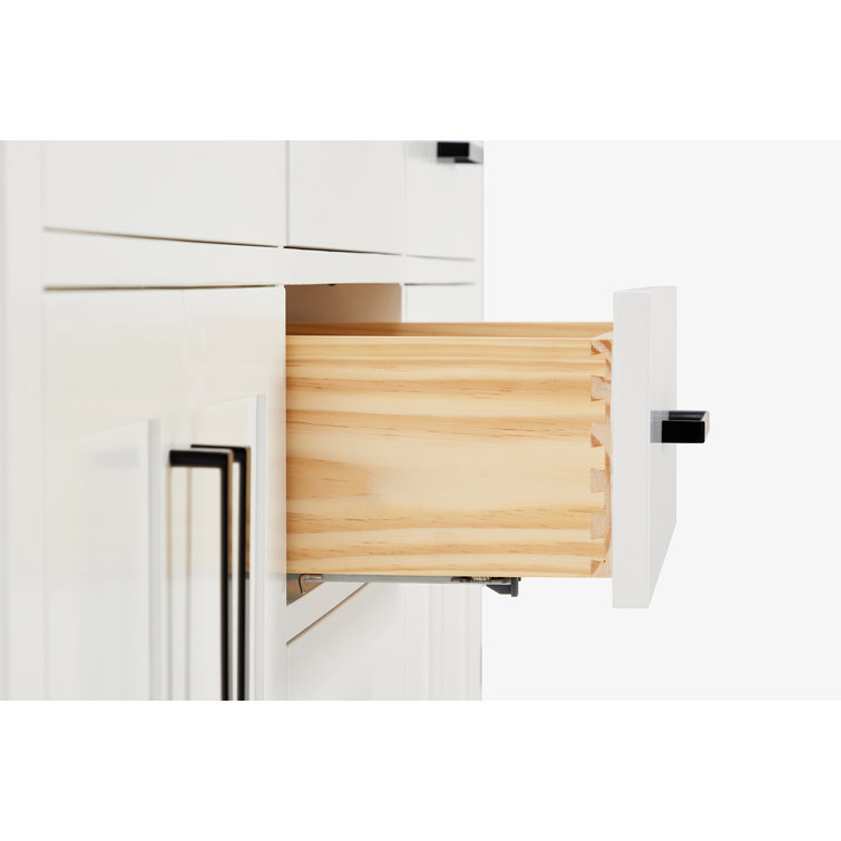 Hepburn 72" White Freestanding Double Basin Vanity Set