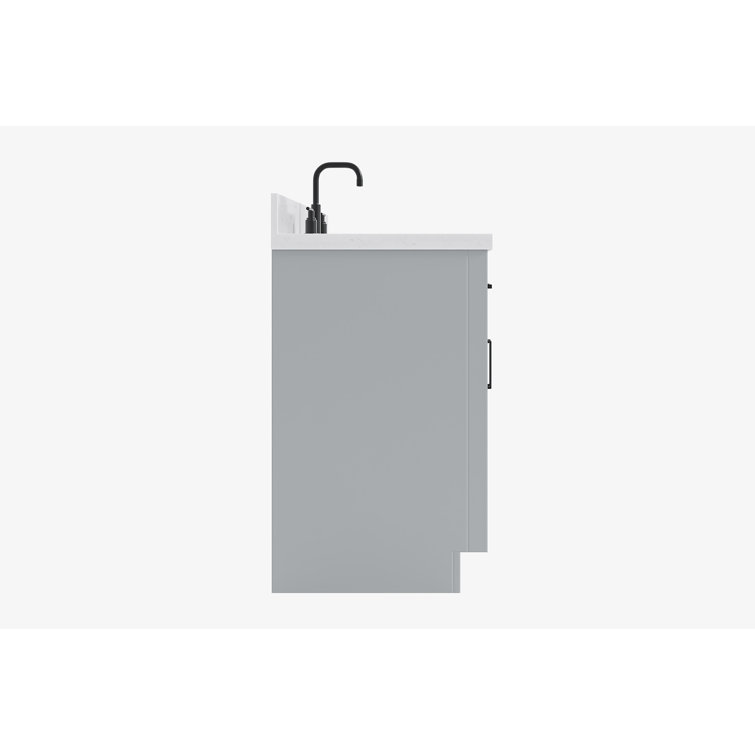 Hepburn 42" Gray Hardwood Freestanding Single Basin Vanity