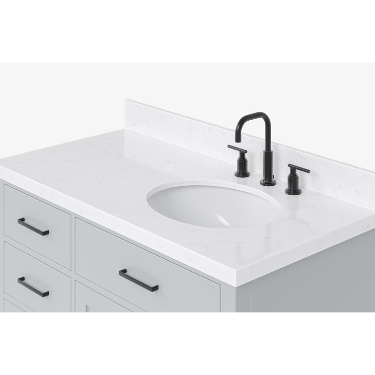 Hepburn 42" Gray Hardwood Freestanding Single Basin Vanity