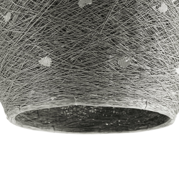 Oxidized Bronze Crystal Cocoon 17" LED Pendant Light
