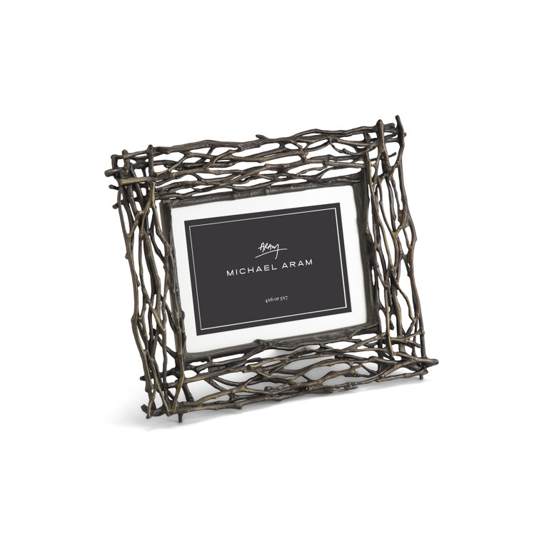 Elegant Gold Stainless Steel Embossed Picture Frame 10.5'' x 8.5''