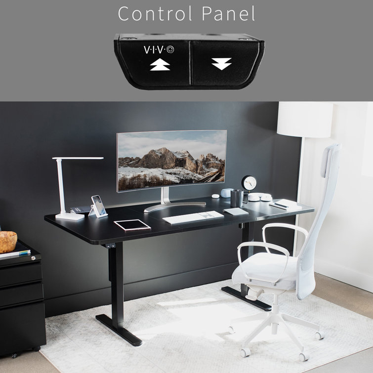 Elevate 71" Black Electric Height-Adjustable Standing Desk