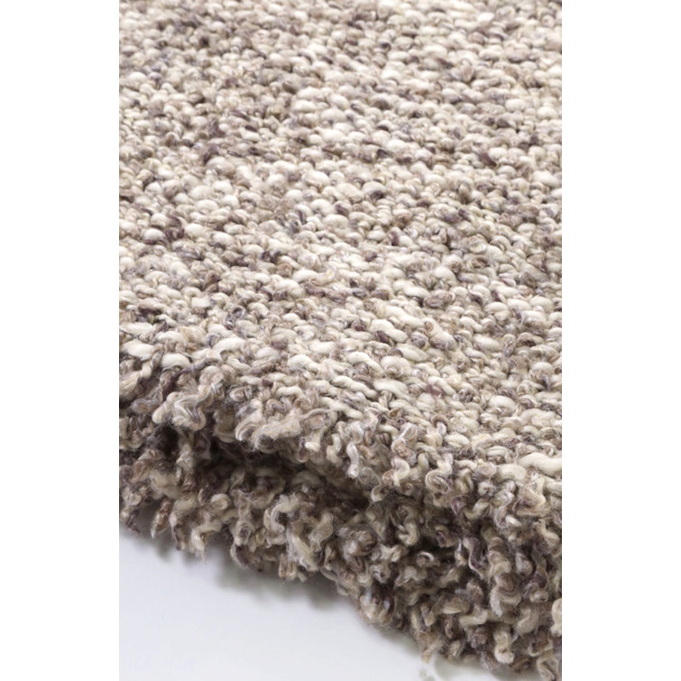 Pebble Heathered Bouclé Frayed Throw Pillow 14" x 24"