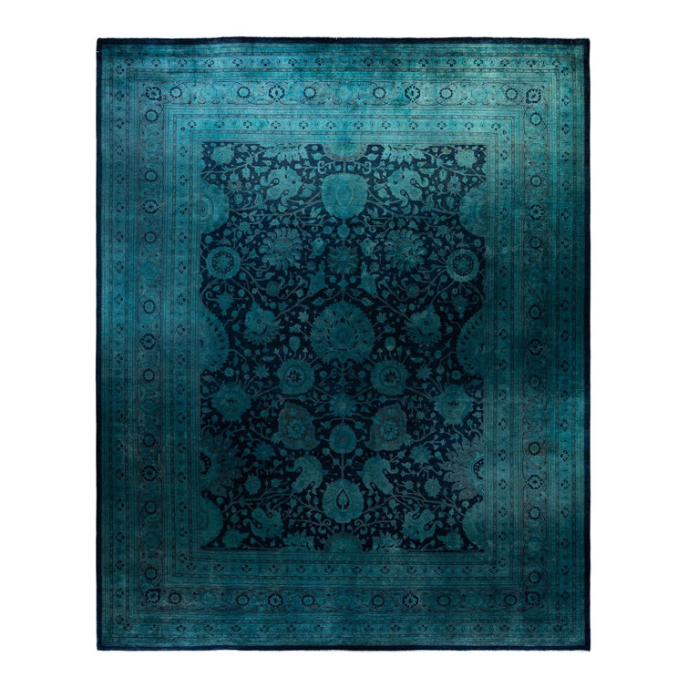 Zaheer Hand-Knotted Gray Wool 12' x 15' Area Rug