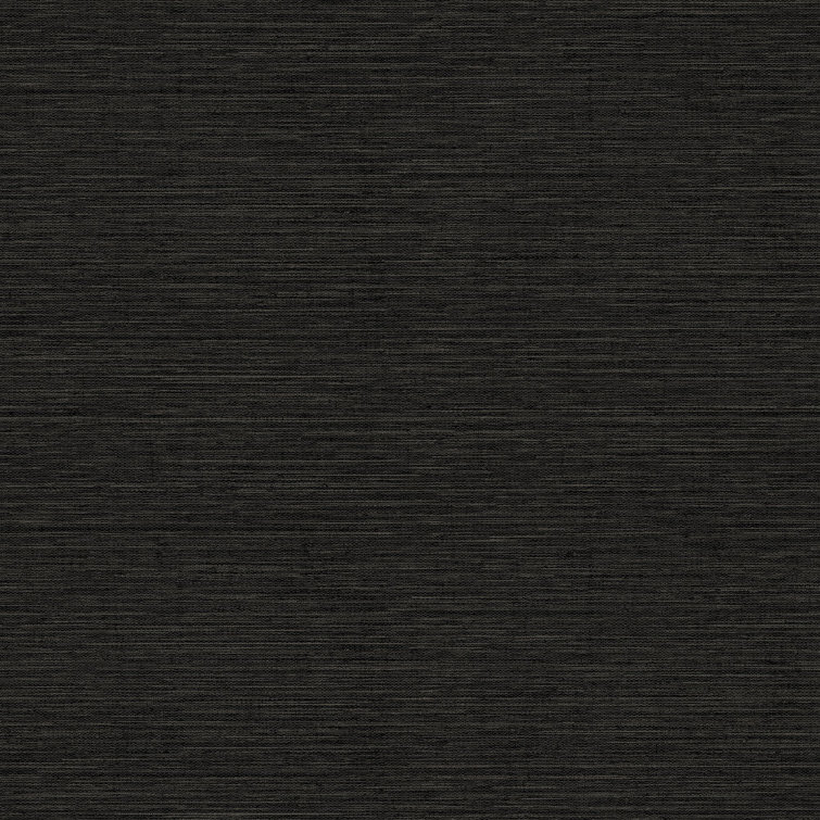 Black Non-Woven Shimmer Weave Wallpaper Roll 33' x 21"