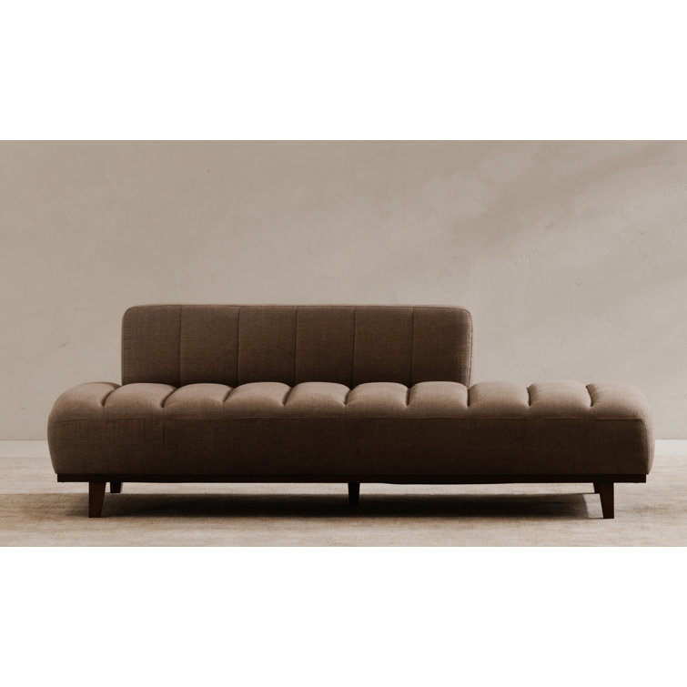 Taupe Upholstered Daybed with Solid Wood Frame