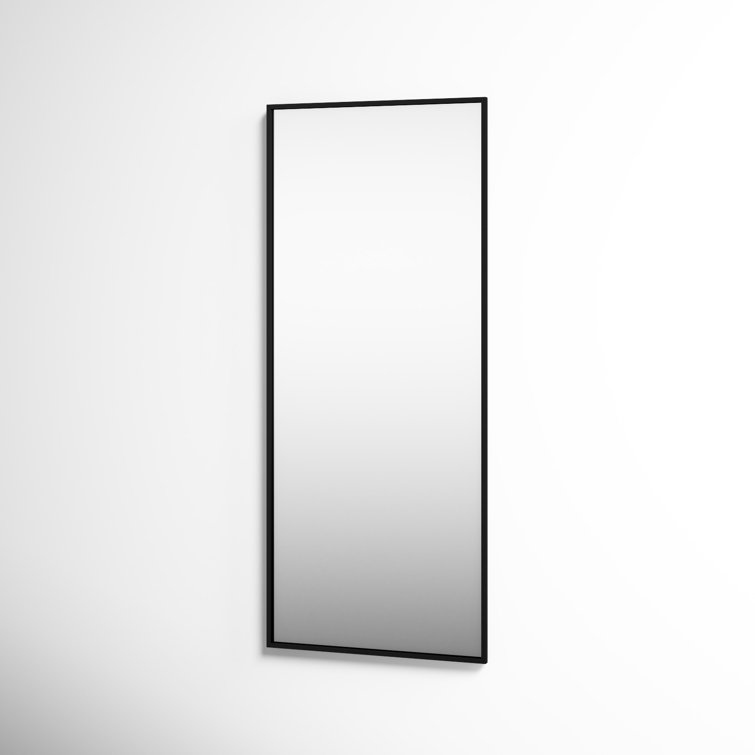 Tenney Black Metal Vertical Fog Free Mirror