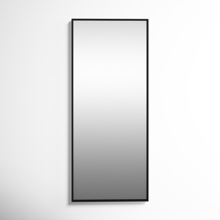 Tenney Black Metal Vertical Fog Free Mirror