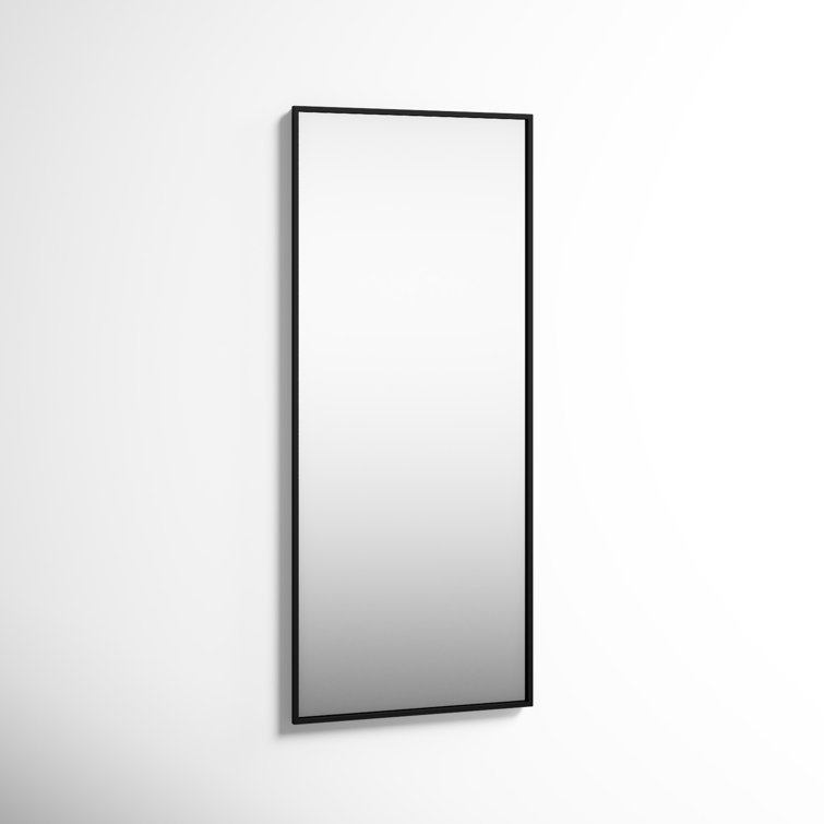 Tenney Black Metal Vertical Fog Free Mirror