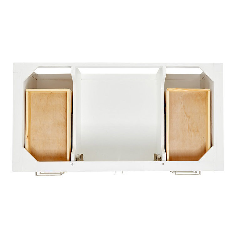 Magnolia White Solid Wood Freestanding Bath Vanity with Quartz Top