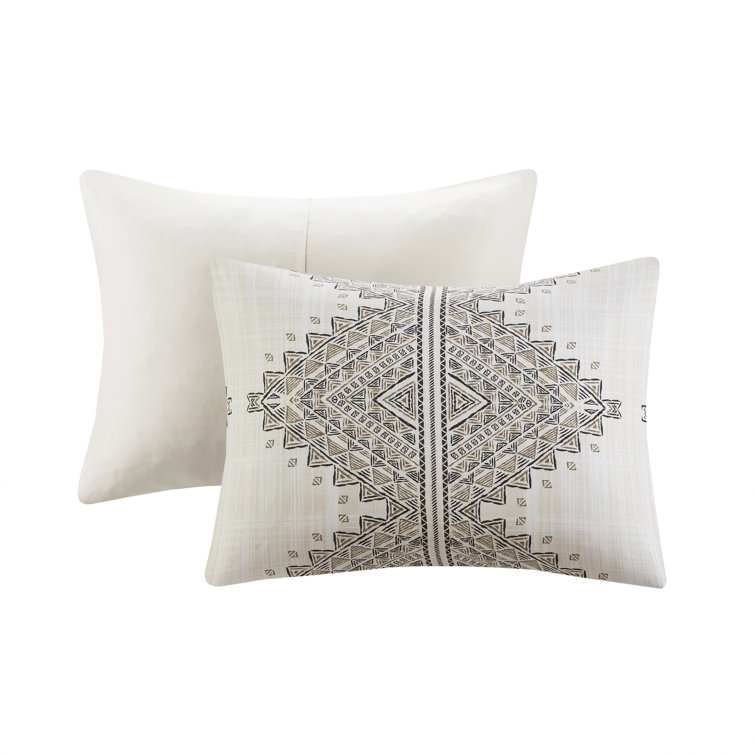 Ibiza Beige and Ivory Boho Chic King Duvet Cover Set