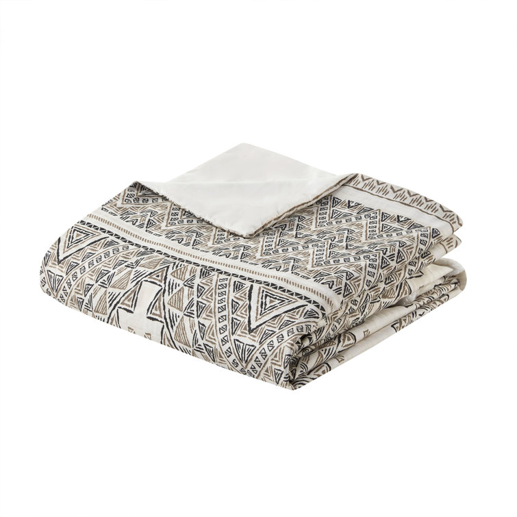 Ibiza Beige and Ivory Boho Chic King Duvet Cover Set