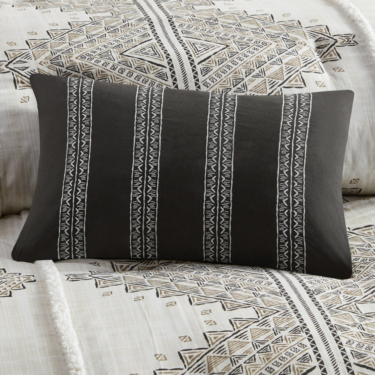 Ibiza Beige and Ivory Boho Chic King Duvet Cover Set