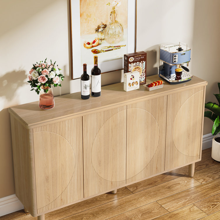 Mangue 59.4'' Light Brown Wood Sideboard