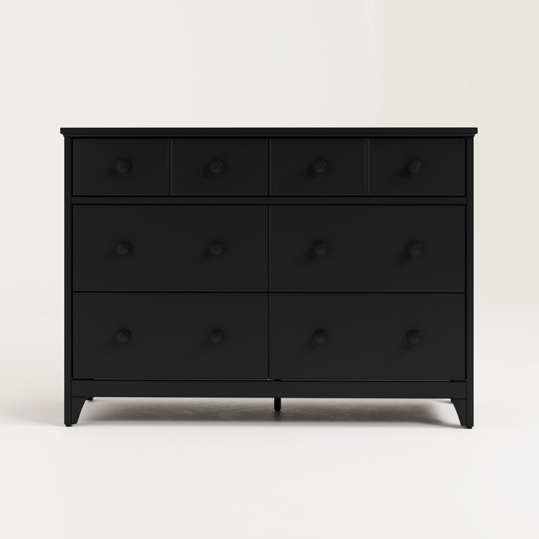 Storkcraft Moss Black 6-Drawer Double Dresser with Deep Drawers