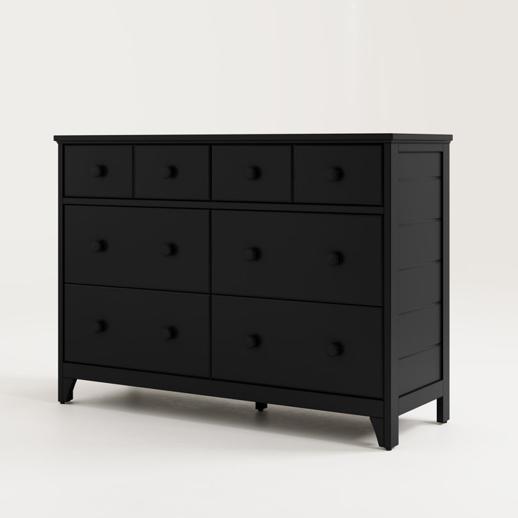 Storkcraft Moss Black 6-Drawer Double Dresser with Deep Drawers