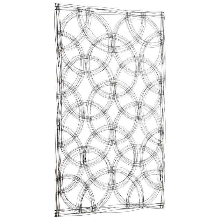 Graphite Iron Kaleidoscope Wall Art, 44" x 67"