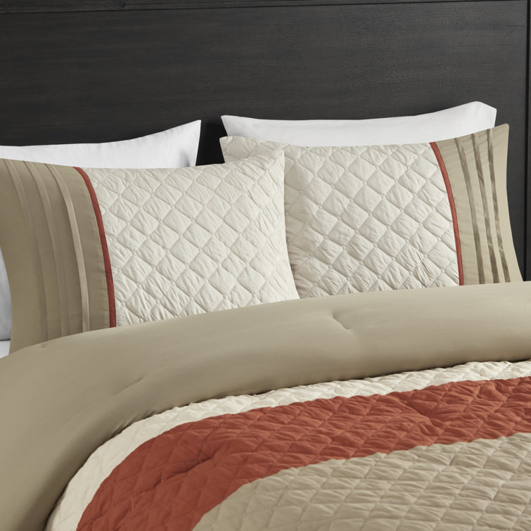 California King Spice Microfiber 7-Piece Bedspread Set