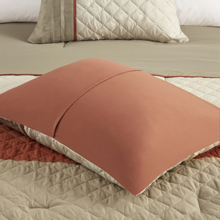 California King Spice Microfiber 7-Piece Bedspread Set