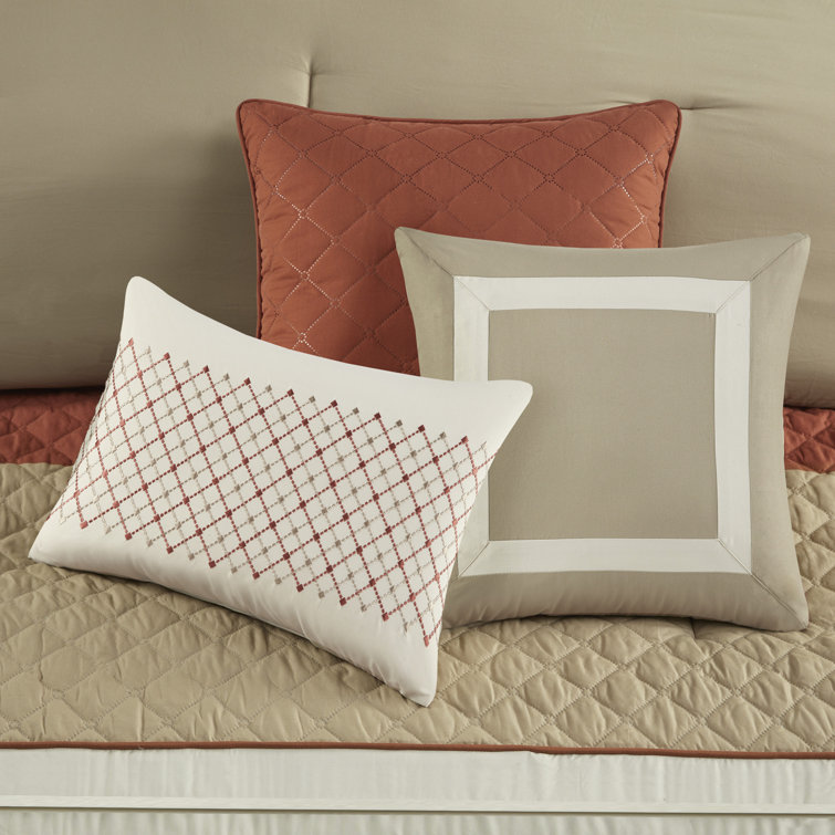 California King Spice Microfiber 7-Piece Bedspread Set