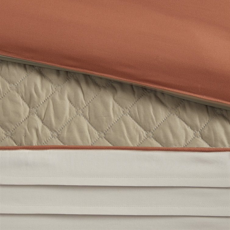 California King Spice Microfiber 7-Piece Bedspread Set