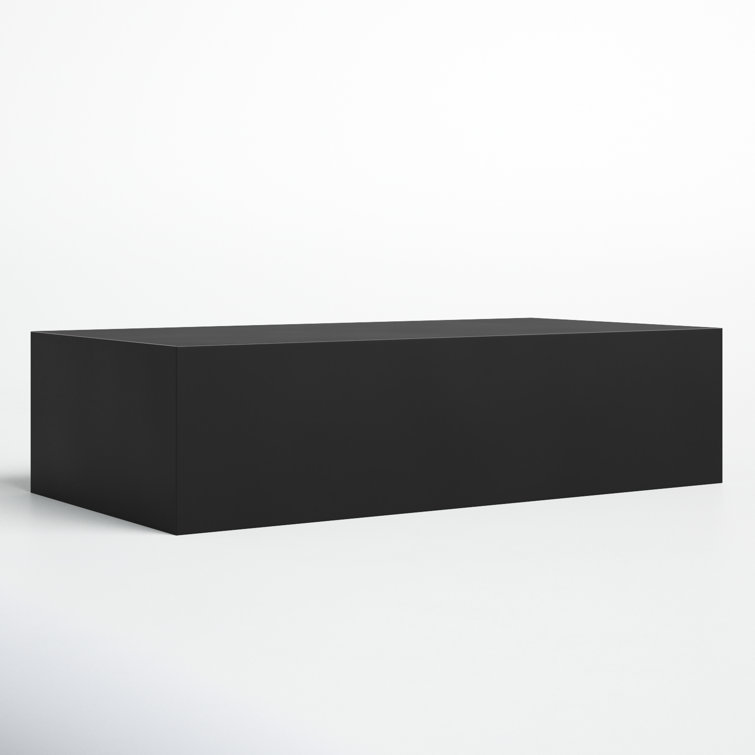 Black Steel Minimalist Rectangular Coffee Table