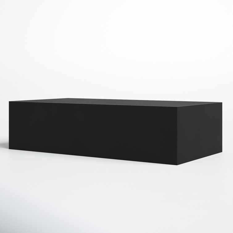 Black Steel Minimalist Rectangular Coffee Table
