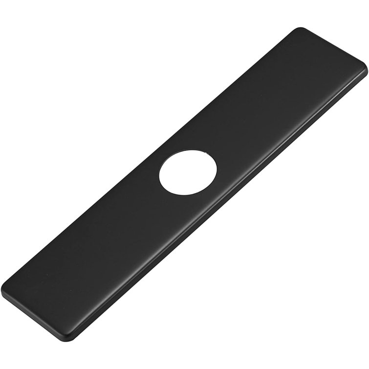 Matte Black Stainless Steel 10 Inch Sink Hole Cover Deck Plate