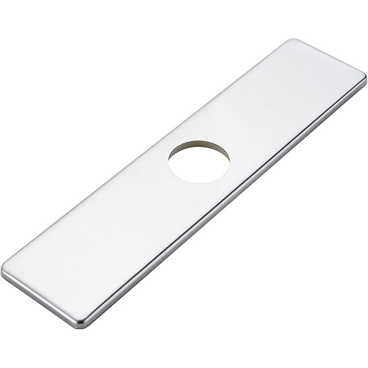 Polished Chrome Stainless Steel 10 Inch Sink Hole Cover Deck Plate