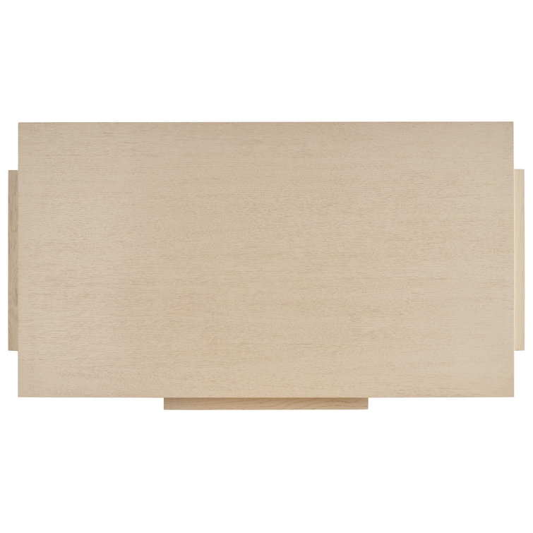 Beige Oak Contemporary Writing Desk with Drawer