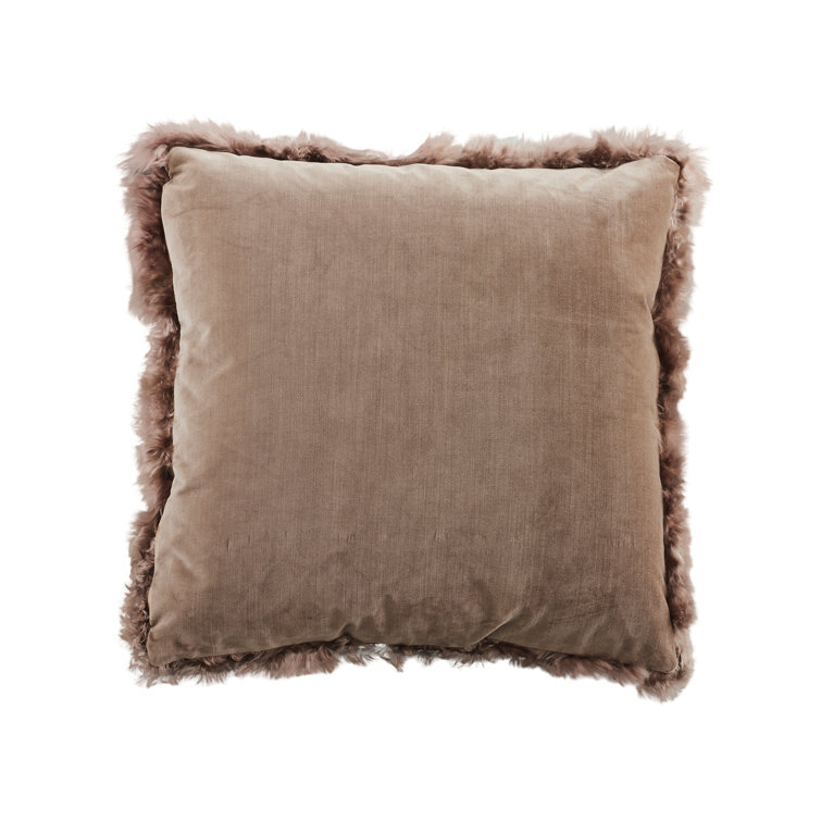 Brown 20" x 20" Lux Down Throw Pillow