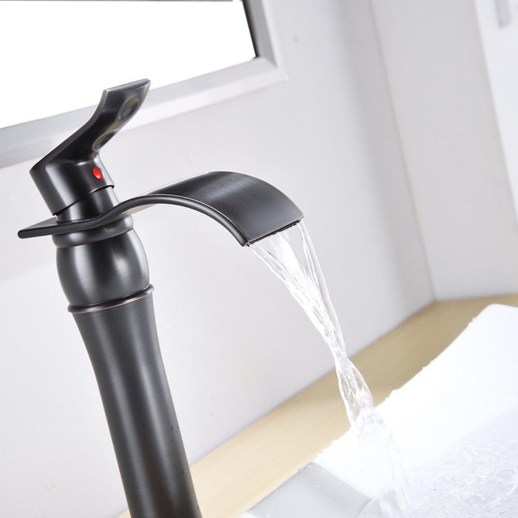 Oil-Rubbed Bronze Single-Handle Vessel Sink Faucet with Drain Assembly