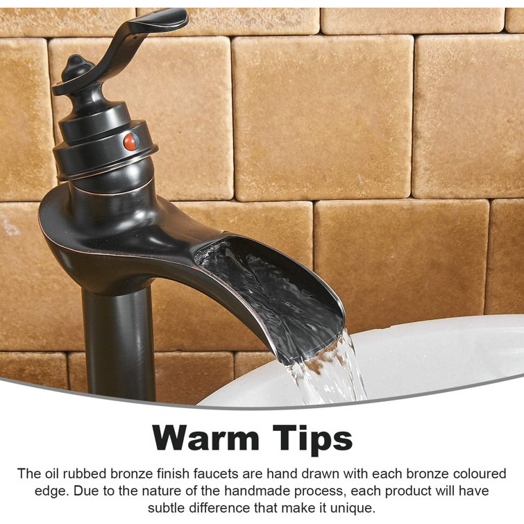 Oil Rubbed Bronze Single-Handle Vessel Sink Faucet