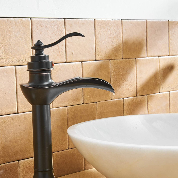 Oil Rubbed Bronze Single-Handle Vessel Sink Faucet