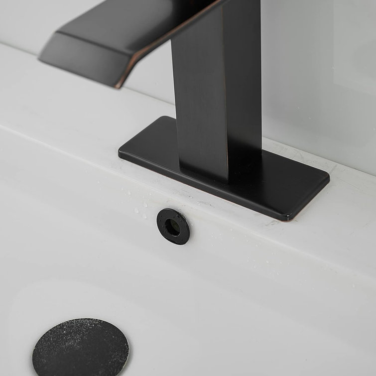 Oil Rubbed Bronze Single Handle Waterfall Bathroom Faucet