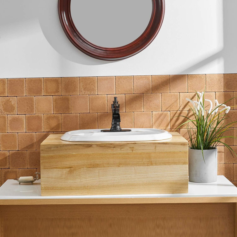 Oil Rubbed Bronze Single-Hole Waterfall Bathroom Faucet