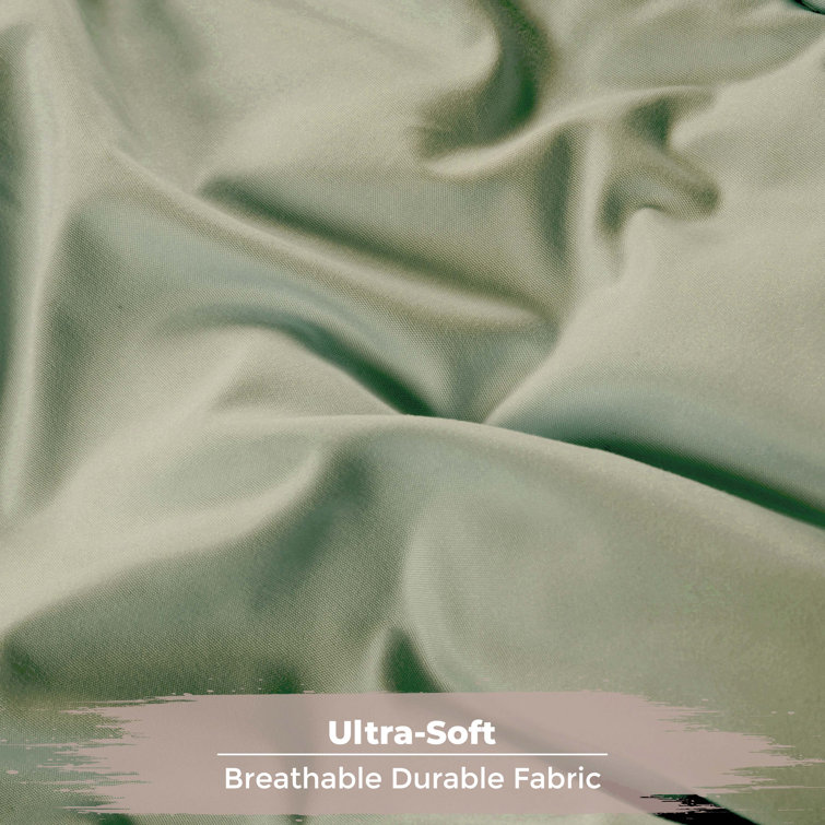 Twin Ivory Sage Reversible Down Microfiber Comforter