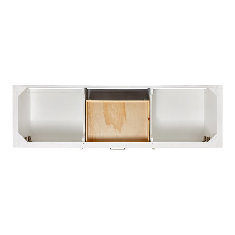 Bayhill 73'' White Double Vanity with Quartz Top