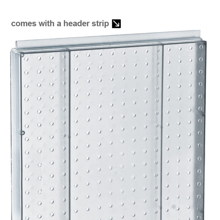 Green Acrylic Revolving Pegboard Counter Display, 16"W x 20"H