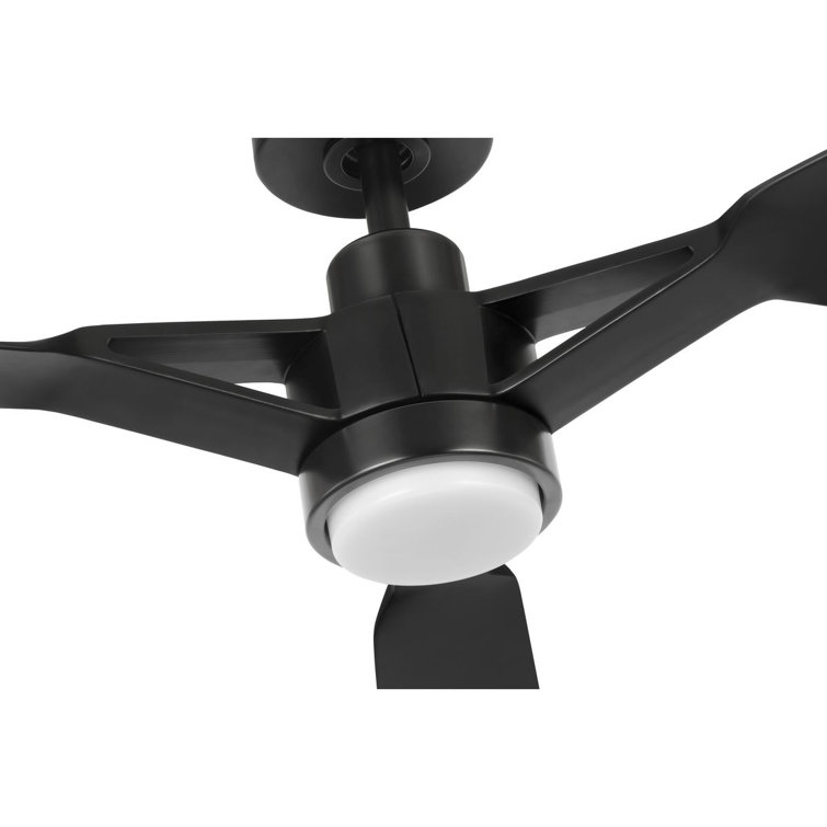 Belen 60'' Matte Black Ceiling Fan with LED Light