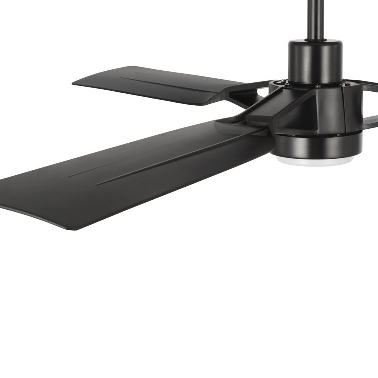 Belen 60'' Matte Black Ceiling Fan with LED Light