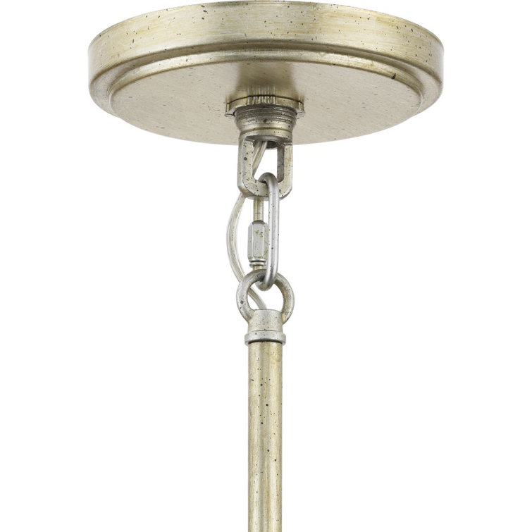 Laurel Gilded Silver 6-Light Empire Chandelier