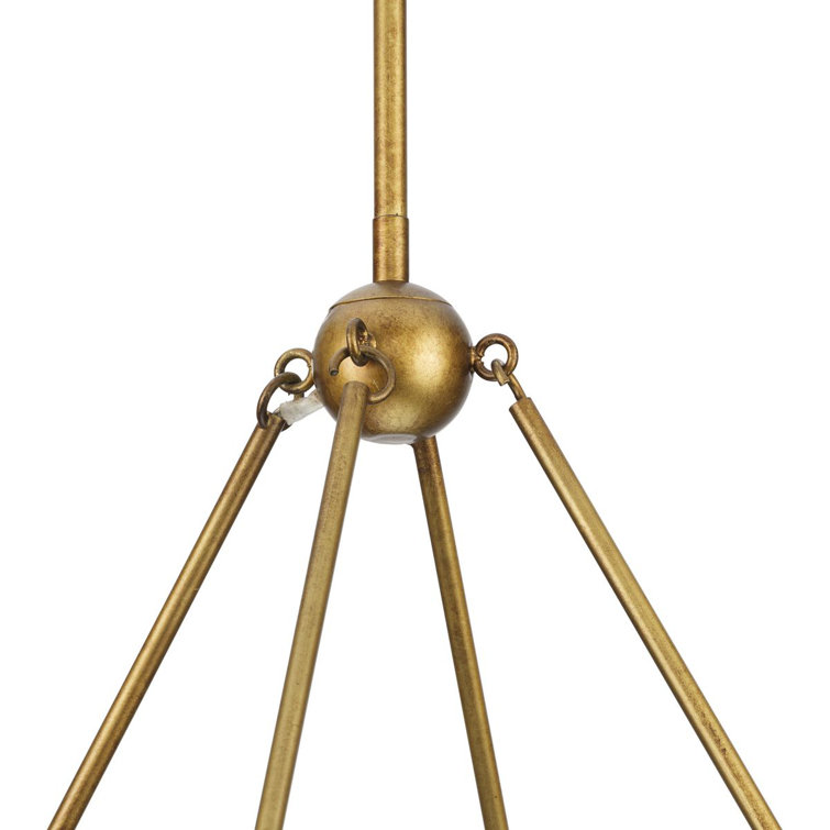 Laurel Gold Ombre 8-Light Steel Empire Chandelier