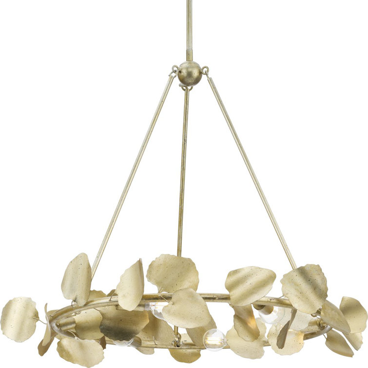 Laurel Gilded Silver 6-Light Empire Chandelier
